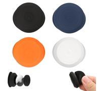4uds Soporte Adhesivo para Airtag, Impermeable Silicona Soporte Adhesivo para Apple Air Tag Oculto Funda Rastreador GPS para Bicicleta Control Remoto (Negro, Blanco, Naranja, Azul Marino)