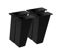 4un. Pata Inclinada pie mueble nórdico escandinavo en plastico ABS ANTIHUMEDAD color negro