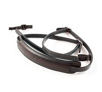 4V Design Lusso Slim - Correa para cámara en Cuero, Kit Enganche Universal, Color Negro y Cian