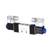 4V120-06 4V220-08 4V320-10 4V420-15 Válvulas solenoides neumáticas Puerto de válvula de 5/2 vías Bobina única DC24V AC220V(4V430C-15 DC24V)