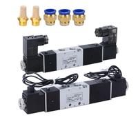4V130C-06 4V130E-06 4V130P-06 - Válvulas solenoides de aire de 3 posiciones, 5 puertos, válvulas de control neumático (solo 4V130E-06-I, AC110V)