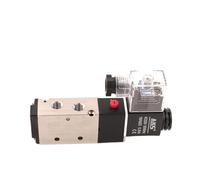 4V210-06/08 Válvula neumática eléctrica electroválvula de control de gas de aire magnético 5 vías 2 posiciones DC12V 24V CA 110V 220V bobina voltios (4v210-06,5V)