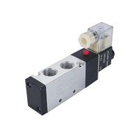 4V210-06/18 4V220-08/10 4V230C/E/P-08/10 Válvula solenoide eléctrica neumática de 5 vías y 2 posiciones, válvula magnética de aire y gas(4V210-08,AC220V)