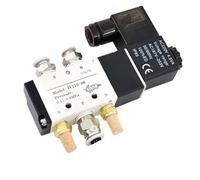 4V210-08 12V 24V 220V 110V Válvula solenoide eléctrica neumática de control direccional válvula magnética de aire (4V210-08 DC12V, sin accesorios)