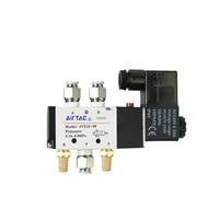 4V210-08 24V Electroválvula Electromagnética 4V210-08-10 24DC 4V410-15 4V110-06 AC220 DC12 AC24 (marrón)