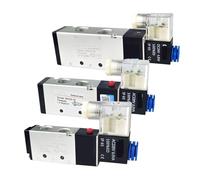 4V210-08/4V310-10/4V410-15 2 Position 5 Port Five Way Control Air Valve Electromagnetic DC12V DC24V AC110V AC220V.(Only Valve AC220V,4V210-08)