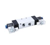 4V420-15 Solenoid Valve Double Headed Control 5 Way 2 Position Power Down Hold Pneumatic Directional(With 10mm fittings,AC220V)