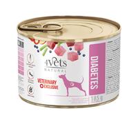 4Vets Diabetes - Alimento en pasta para perros con diabetes - Cantidad: 185 g