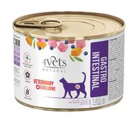 4Vets Gastrointestinal - Alimento en pasta para gato con trastornos digestivos - Cantidad: 6 x 185 g