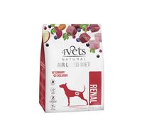 4Vets Natural Renal pienso seco para perros con insuficiencia renal 1kg + 4Vets Dog Renal 6x185g