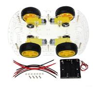 4WD Robot Smart Car Chassis Kits Car con codificador de velocidad para Arduino - Cuatro neumáticos, Omni-Wheel, perfecto para bricolaje robótica