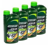 4x 1 Litro FANFARO Aceite De Motor GSX 50 20W-50 API SN/CH-4