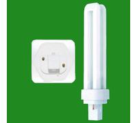 4x 10W G24d-1, 2 Clavija, Cfl bajo Consumo Bld Doble Vuelta Bombilla 827 2700K