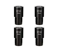 4X 10X Microscopio Ocular Gran Angular Lentes ópticas Adaptador Campo 18 mm Lente Ocular Profesional Estándar
