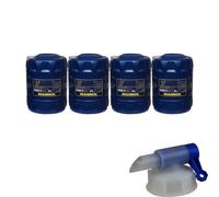 4x 20 Litro Mannol aceite motor TS-1 Shpd 15W-40 Api CG-4/ CF-4/ Sl + Grifo