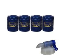 4x 20 Litro MANNOL aceite motor TS-5 Uhpd 10W-40 Api Engine Oil Incl. Grifo