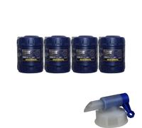 4x 20L Mannol Aceite Motor Hipoide Lubricante 80W-90 Api GL4 / Gl 5+ Grifo