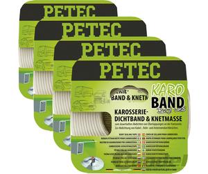 4x 3M PETEC Karo-Band Butilo Blanco 20mm Autoadhesivo Masilla