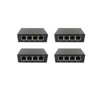 4X 4 Puertos Gigabit POE Extender 100/1000M Network Switch IEEE802.3Af/At Plug&Play para PoE NVR IP Camera AP