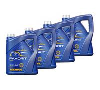 4x 5 Litro Aceite Mannol Favorit 15W-50 Api Sl Cf CF-4 de Motor 15W50