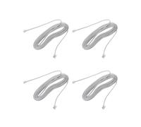 4X 9M 30Ft RJ11 6P2C Alambre Cable de Telefono Modular