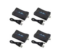 4X A BNC Adaptador Convertidor de Audio Y Video Compatible PAL / NTSC Con Cable de Alimentación USB