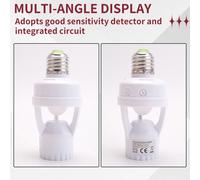 4X Ac 110-220V 360 Grados Sensor de Movimiento de Inducción Pir Ir Humano Infrarrojo Base del Interruptor del Zócalo del Enchufe E27 LED Soporte de