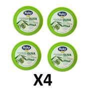 4X ACEITE OLIVA CREMA NUTRITIVA 200ML TARRO CORPORAL NUKY