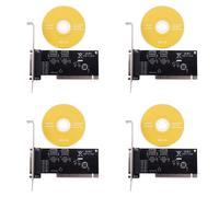 4X Adaptador De Tarjeta De ExpansiÓN Pci 25Pin Paralela Lpt Pci A Paralelo Db25 Impresora Tarjeta Controladora De Puerto