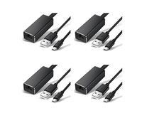 4X Adaptador Ethernet Micro-USB 10/100Mbps para Fire TV Stick USB una Tarjeta de Red USB RJ45 para para Chromecast Gen 2 1 Ultra