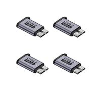 4X Adaptador Micro-B Macho A Tipo C Hembra Conector Micro-B USB3.0 Tipo-C para Disco Duro Externo Cable Adaptador HDD