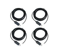 4X Adaptador USB A Rj11 Rj12 6P4C Cable de Control en Serie Cable EQMOD para ConexióN de PC de Montaje Az- para Cable de Control Manual, 1.8M