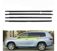 4X Aislamiento de clima moldura de la ventana burlete sello de alféizar cinturón para Toyota Highlander