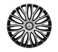4 Alcar Tapacubos rueda 17 pulgadas Milano silber dark QALWCMI17BI