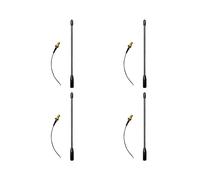 4X Antena Flexible SMA Macho Inalámbrica para Transmisión de Datos, Alta Ganancia, 10 DBi, WiFi, con Cable Adaptador A