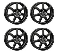 4x AUTEC Llantas de aluminio TALLIN 7.5x17 ET30 5x112 Negro compatibles con Audi A5 Q5 SQ2 A4 Q3 A3 A6 S6 Q2 A8 A7 S8 S3