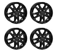 4x Autec llantas KISO 6.5x16 ET44 5x114,3 Schwarz