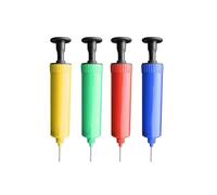 4x Ball Inflator Portable Manual Pump for Rugby Ball Volleyball Soccer