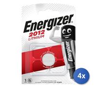 4X Batería Botón Marca Energizer Modelo CR2012 Litio
