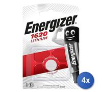 4X Batería De Botón De Litio Marca Energizer Modelo CR1620
