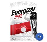 4X Batería De Litio Marca Energizer Modelo CR1632