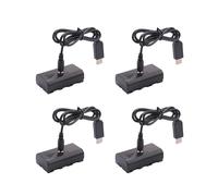 4X Batería Simulada del Acoplador de + Cable USB de 5 V para NP F550 F570 F770 F750 F970 F990 con Cable USB