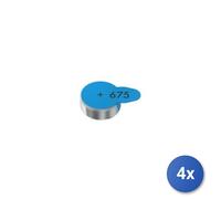 4X Batería VARTA 24600 101 416 AUDÍFONO 675 Azul