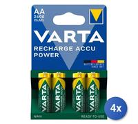4X Batería VARTA Rech.Accu Power AA 2600mAh Blister 4
