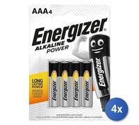 4X Baterías Ministilo Marca Energizer Modelo Power AAA Alcalina