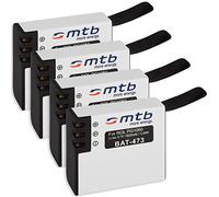 4X Baterías para Rollei Actioncam 430 (4k Full HD WiFi)