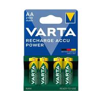 4x Baterías Recargables AA Varta Recharge Accu Recycled NiMH 2100mAh 1.2V