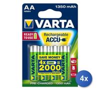 4x Baterías Recargables VARTA AA