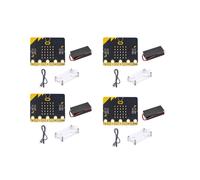 4X BBC Microbit Go Start Kit Micro:Bit BBC DIY Projects Placa de Desarrollo de Aprendizaje Programable con Carcasa Protectora