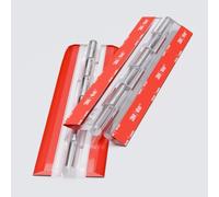 4x Bisagras de piano: no se requiere pegamento, Autoadhesivas. Autoadhesivas. Plástico transparente Acrílico 200mm